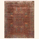 Red Soluna Traditional Wool Rug - 8'2" x 10'