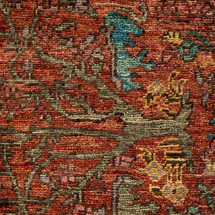Red Soluna Traditional Wool Rug - 8'2" x 10'