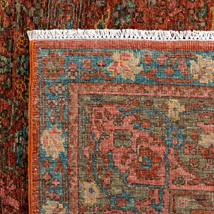 Red Soluna Traditional Wool Rug - 8'2" x 10'