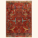 Red Soluna Traditional Wool Rug - 8'9" x 12'4"