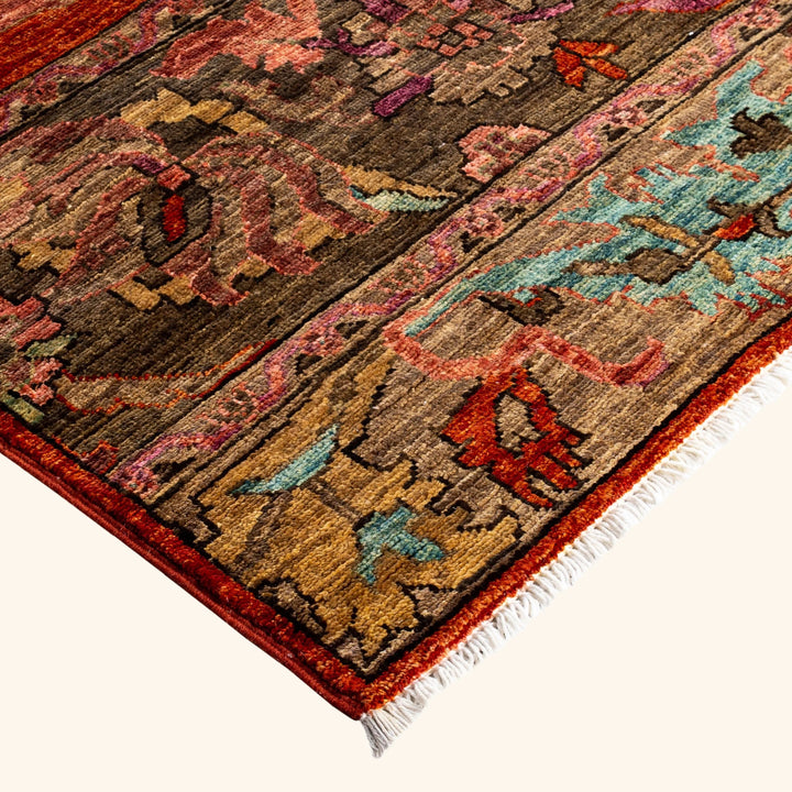 Red Soluna Traditional Wool Rug - 8'9" x 12'4"