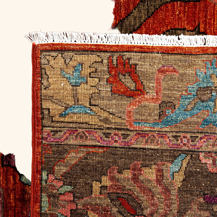 Red Soluna Traditional Wool Rug - 8'9" x 12'4"