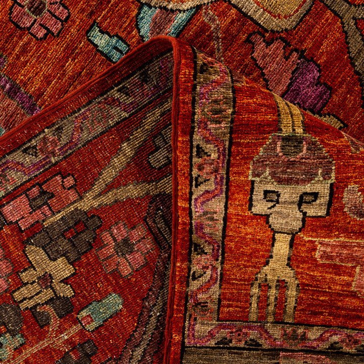 Red Soluna Traditional Wool Rug - 8'9" x 12'4"
