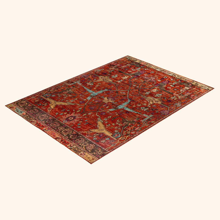Red Soluna Traditional Wool Rug - 8'9" x 12'4"