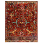 Red Soluna Traditional Wool Rug - 8' x 10'3"