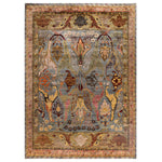 Grey Soluna Traditional Wool Rug - 8'10" x 12'2"