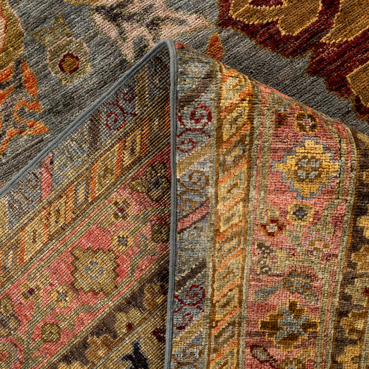 Grey Soluna Traditional Wool Rug - 8'10" x 12'2"