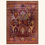 Red Soluna Traditional Wool Rug - 8'11" x 12'