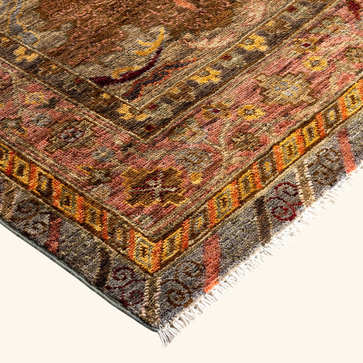 Grey Soluna Traditional Wool Rug - 9' x 12'