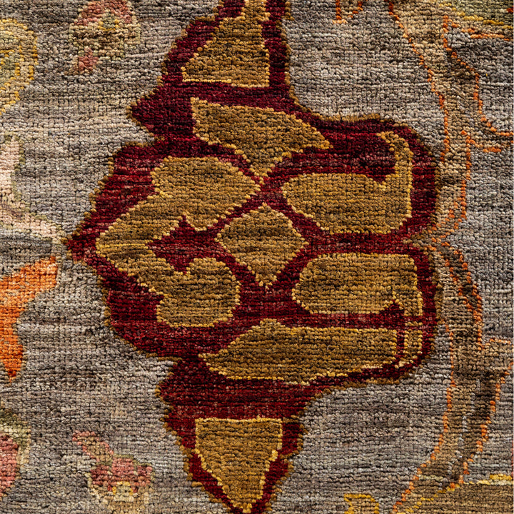 Grey Soluna Traditional Wool Rug - 9' x 12'