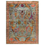Green Soluna Traditional Wool Rug - 9'3" x 12'3"