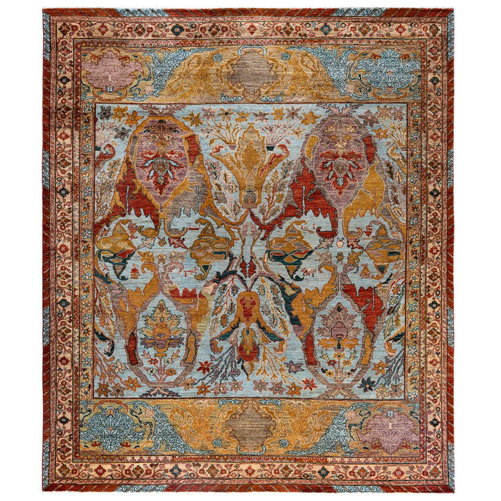 Blue Soluna Traditional Wool Rug - 8'3" x 9'9"