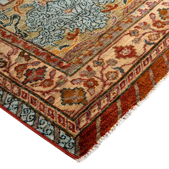 Blue Soluna Traditional Wool Rug - 8'3" x 9'9"