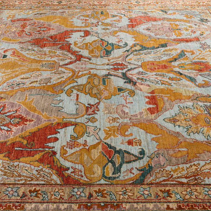 Blue Soluna Traditional Wool Rug - 8'3" x 9'9"