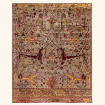 Green Soluna Traditional Wool Rug - 8' x 9'11"