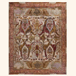 Ivory Soluna Traditional Wool Rug - 8'1" x 10'