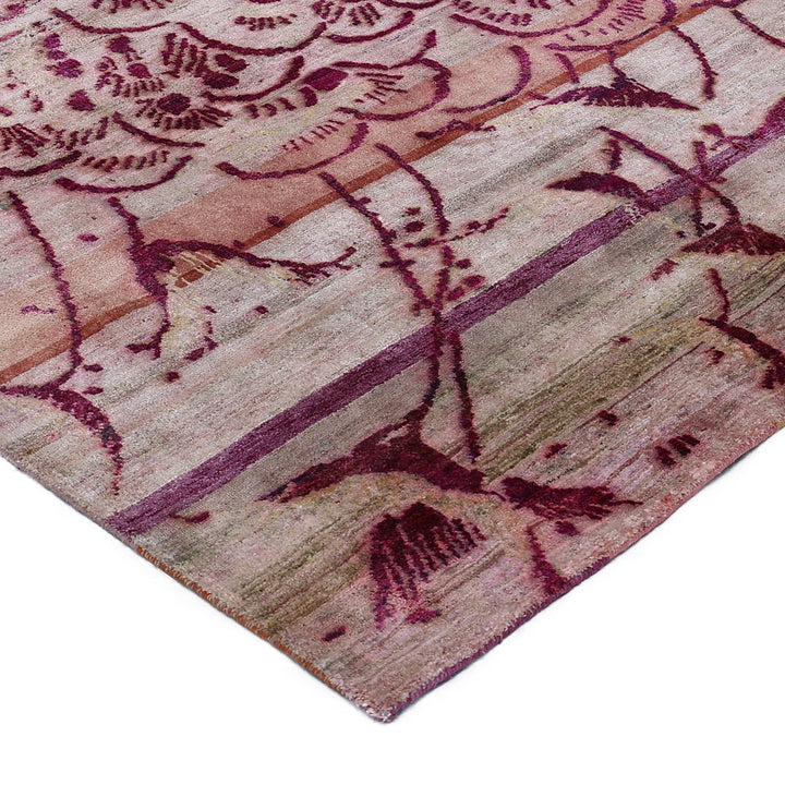 Pink Alchemy Contemporary Silk Rug - 9'9" x 10'4"