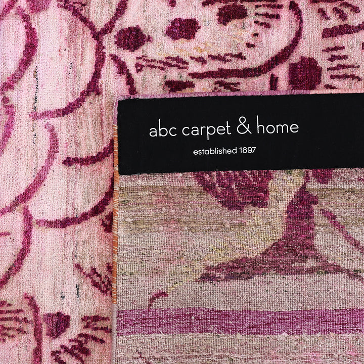 Pink Alchemy Contemporary Silk Rug - 9'9" x 10'4"