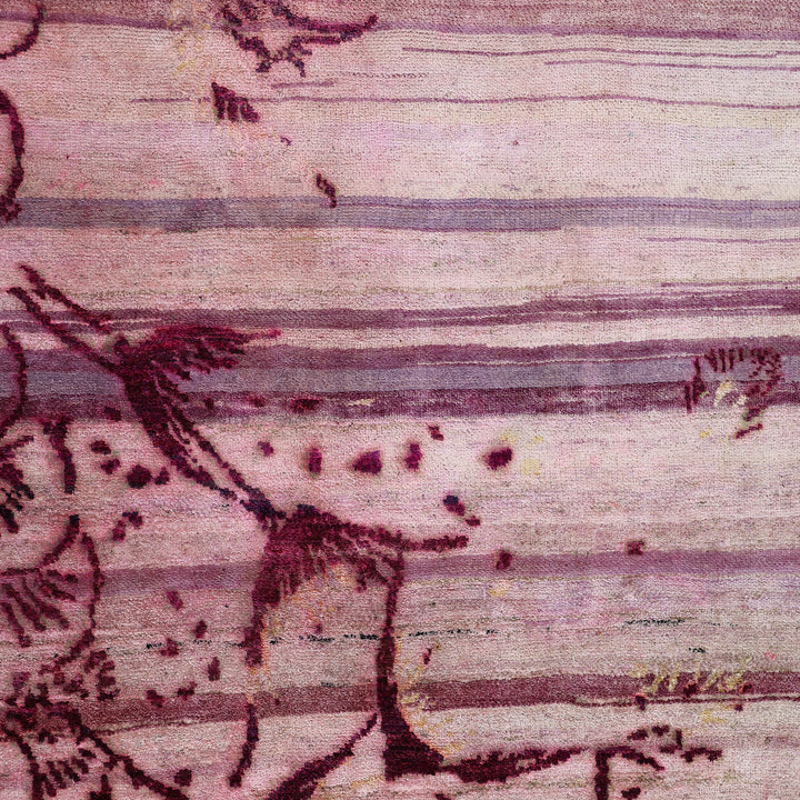 Pink Alchemy Contemporary Silk Rug - 9'9" x 10'4"