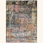 Multicolored Alchemy Traditional Silk Wool Blend Rug - 10' x 13'8"