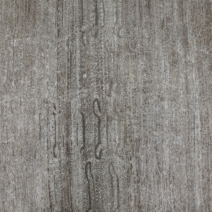 Brown Alchemy Contemporary Silk Wool Blend Rug - 3'11" x 5'11"