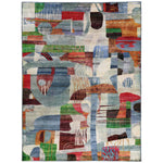 Multicolored Alchemy Contemporary Silk Rug - 8'10" x 11'11"