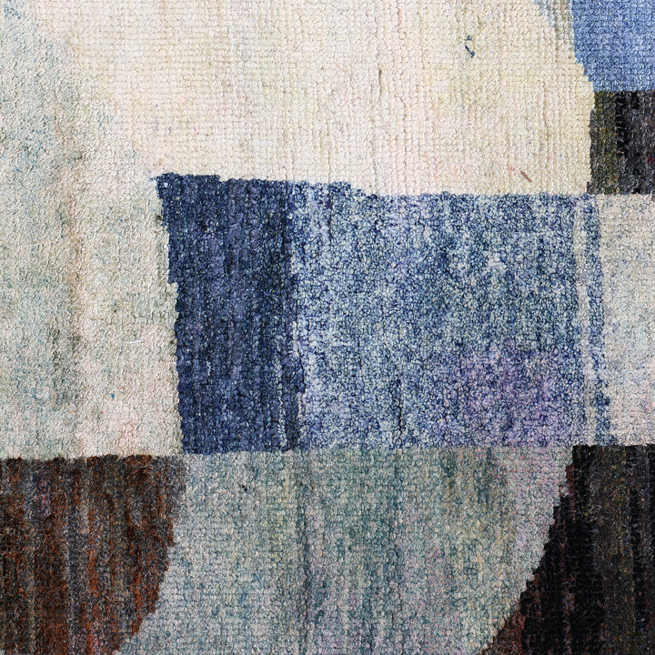 Multicolored Alchemy Contemporary Silk Rug - 8'10" x 11'11"