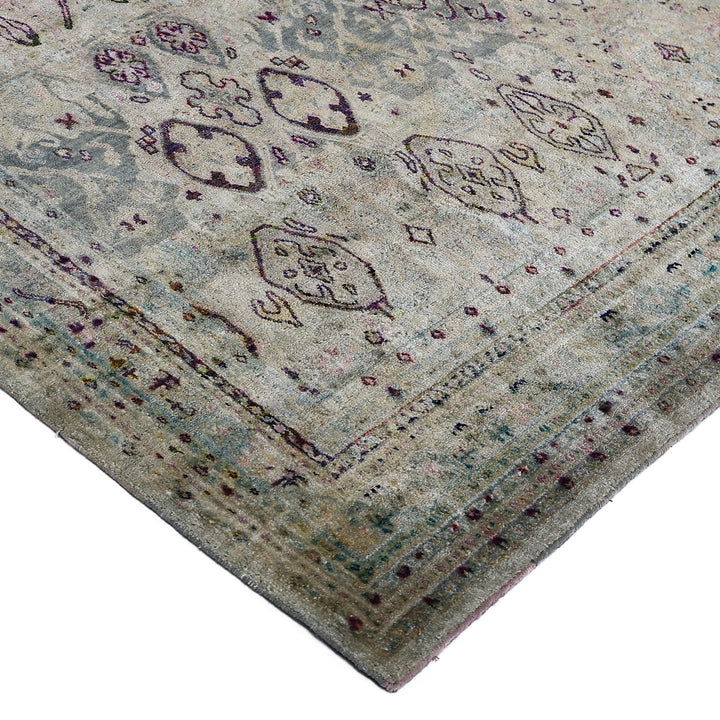 Grey Alchemy Traditional Silk Rug - 8'9" x 12'11"