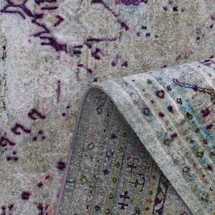 Grey Alchemy Traditional Silk Rug - 8'9" x 12'11"