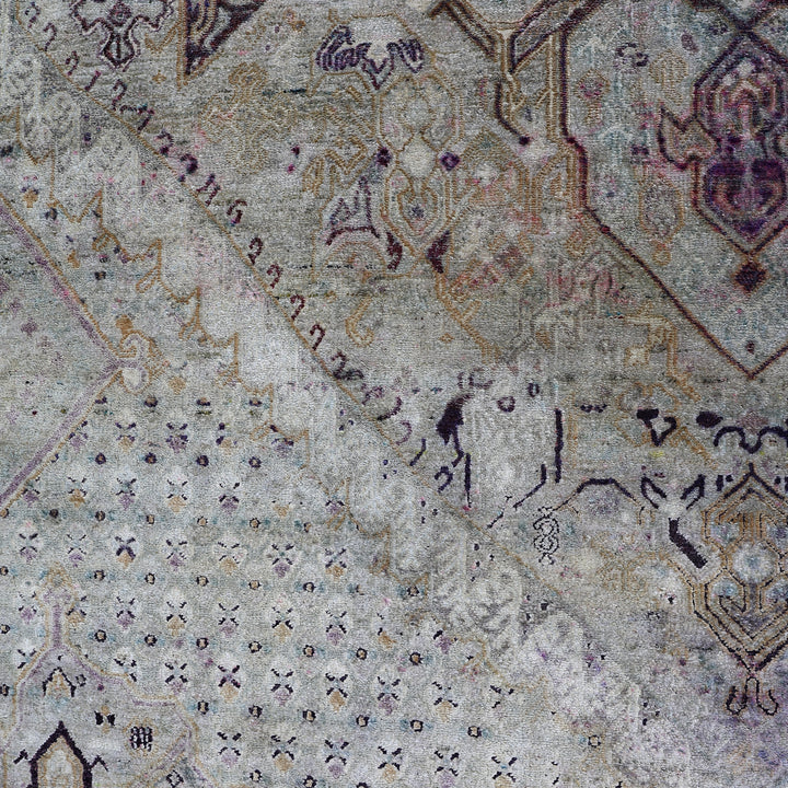 Grey Alchemy Traditional Silk Rug - 8'9" x 12'11"