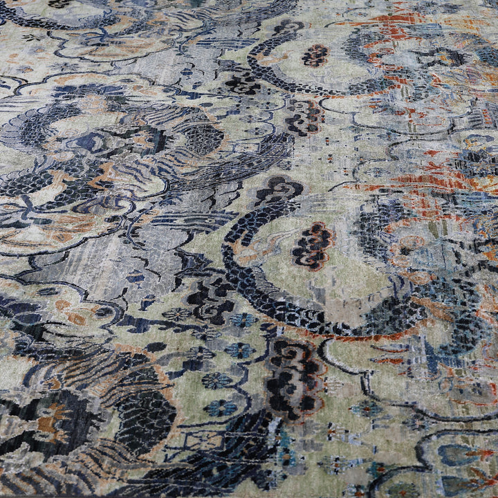 Grey Alchemy Contemporary Silk Rug - 8'9" x 11'9"