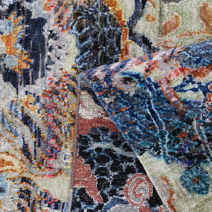 Grey Alchemy Contemporary Silk Rug - 8'9" x 11'9"