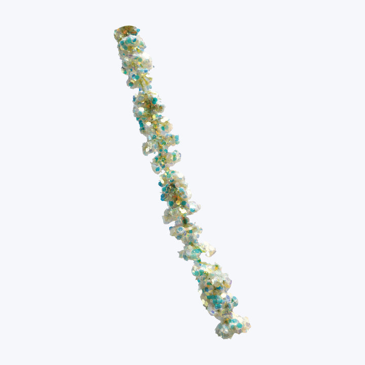 Foam Glitter Garland Magic, White