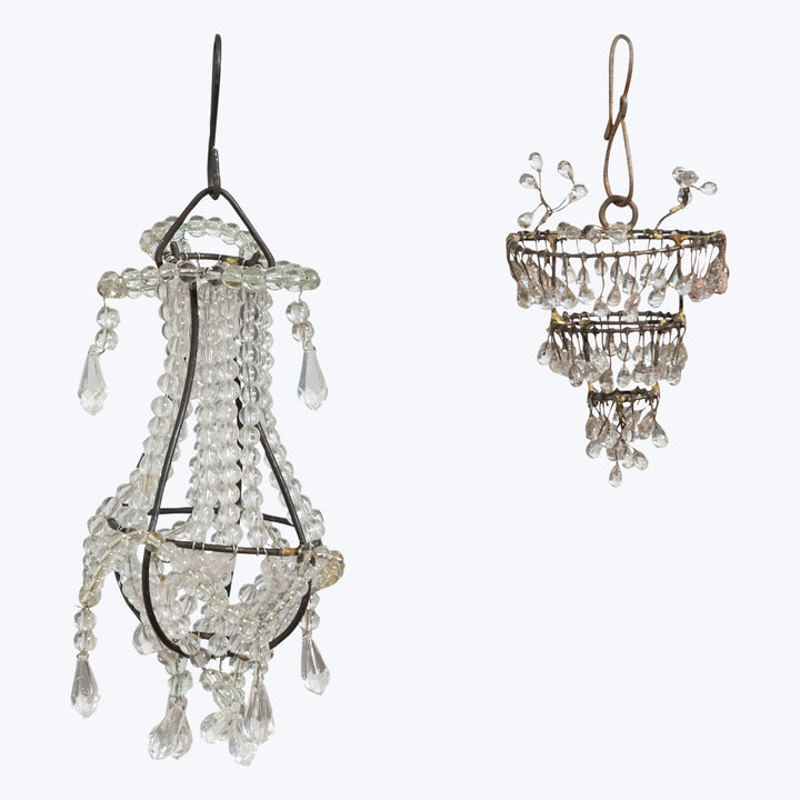 Metal & Bead Chandelier Ornament, Assorted