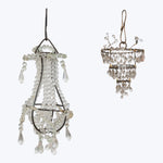 Metal & Bead Chandelier Ornament, Assorted