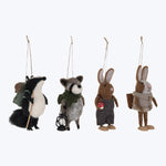 Wool Felt Forest Animal Ornament, Assorted