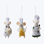 Wool Felt Chef Mouse, Assorted