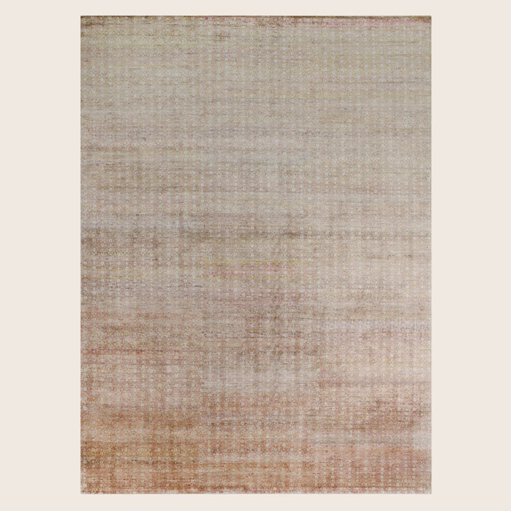 Pink Aura Contemporary Saree Silk Rug