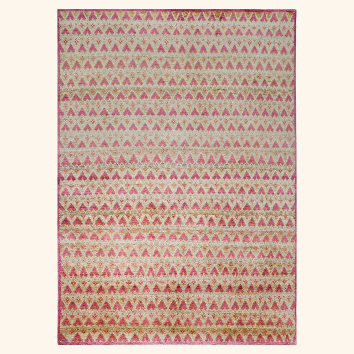 Purple Aura Contemporary Saree Silk Rug