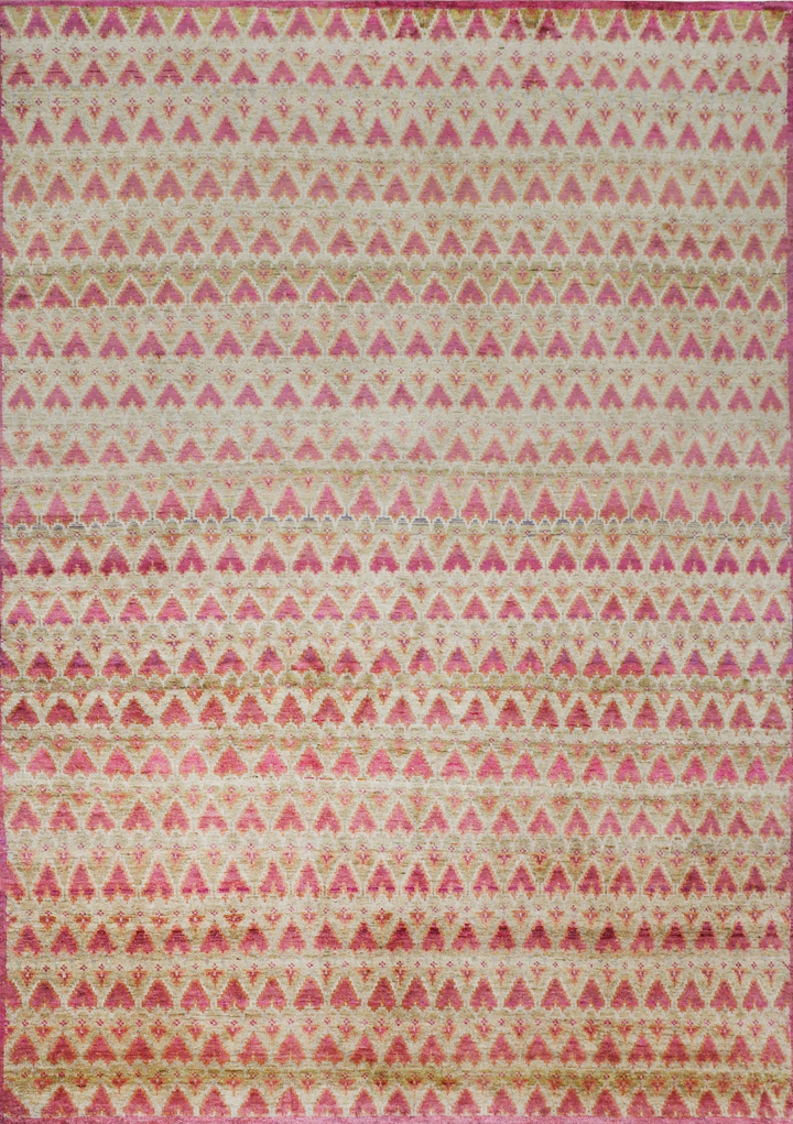 Purple Aura Contemporary Saree Silk Rug