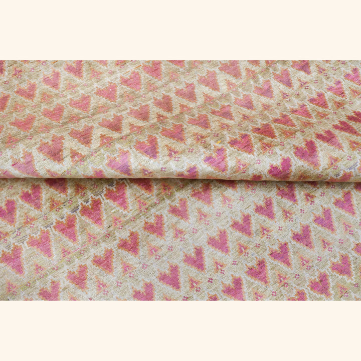 Purple Aura Contemporary Saree Silk Rug