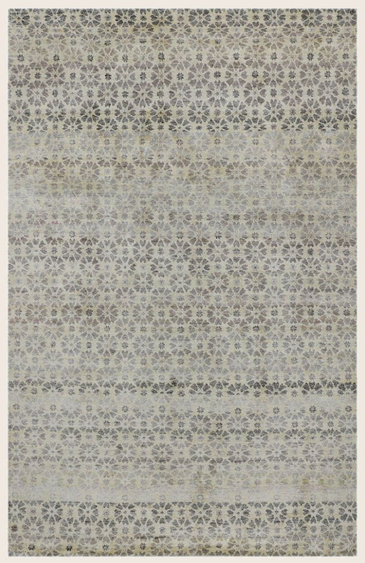 Beige Aura Transitional Saree Silk Rug