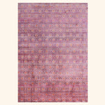 Purple Aura Contemporary Saree Silk Rug