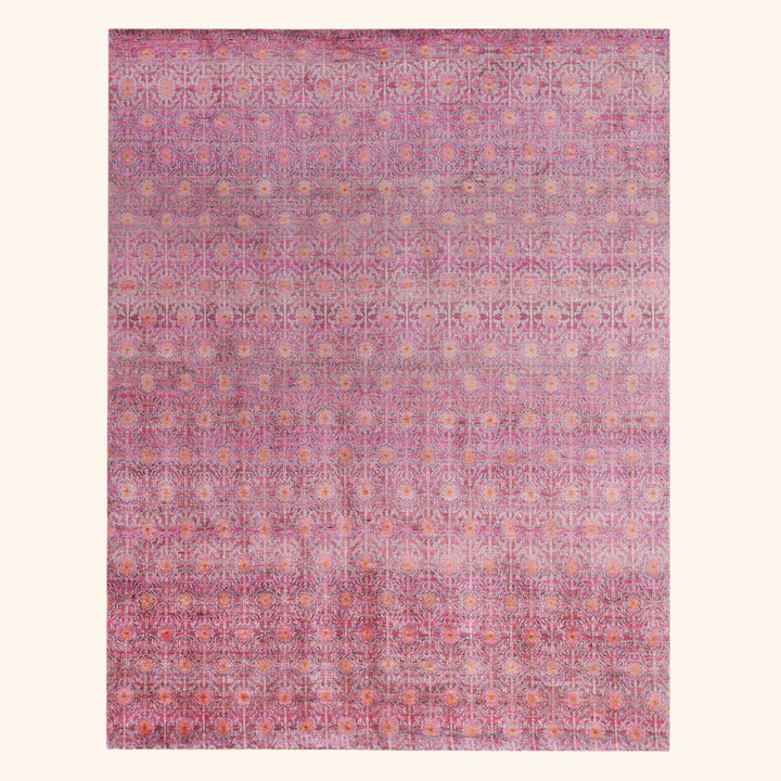 Purple Aura Contemporary Saree Silk Rug