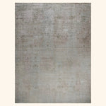 Grey Transitional Silk Rug - 8'11" x 12'1"