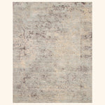 Grey Transitional Silk Wool Blend Rug - 9' x 12'2"