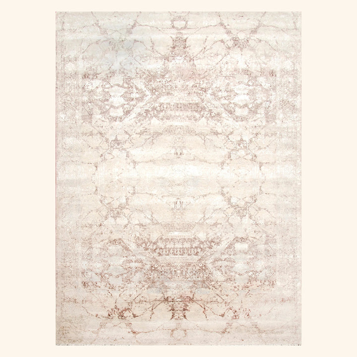 Lilac Transitional Silk Wool Blend Rug - 9'1" x 12'5"