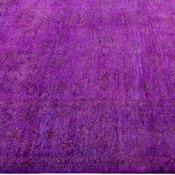 Overdyed Wool Rug - 6'2" x 8'10"