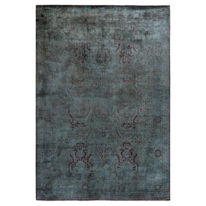 Overdyed Wool Rug - 6'2" x 9'