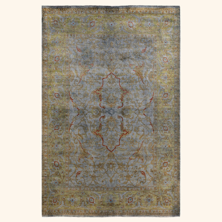Overdyed Wool Rug - 6'2" x 9'